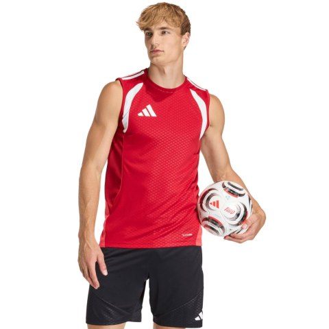 Koszulka męska adidas Tiro 26 Competition Sleeveless Jersey czerwona KA7610