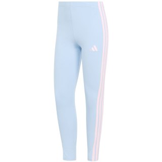 Legginsy damskie adidas Essentials 3-Stripes Cotton błękitne KD2352