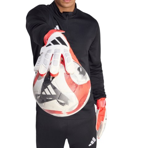 Rękawice bramkarskie adidas Predator Training biało-czerwone JY6311