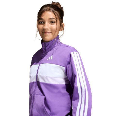 Dres dla dzieci adidas Seasonal Essentials Tiberio 3-Stripes fioletowy KC2125