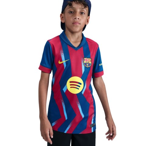 Koszulka dla dzieci Nike FC Barcelona Stadium 25/26 granatowo-czerwona FZ1307 432