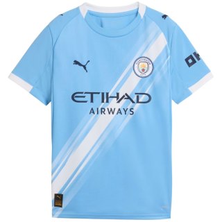 Koszulka dla dzieci Puma MCFC Home Jersey Replica błękitna 780341 01