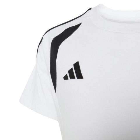 Koszulka dla dzieci adidas Tiro 26 League Tee biało-czarna KC3699