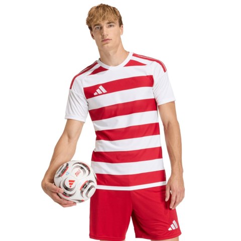 Koszulka męska adidas Hooped 26 Jersey biało-czerwona KF3388