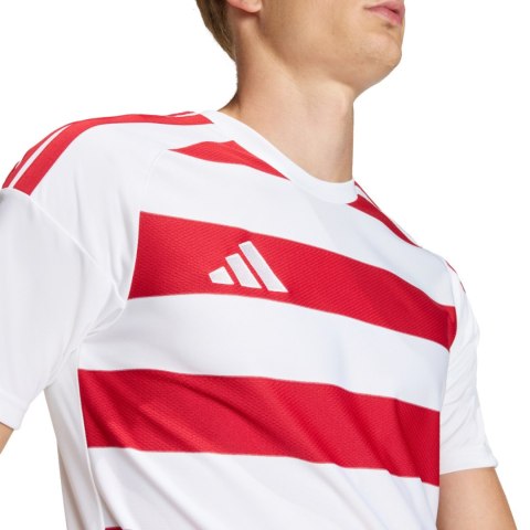 Koszulka męska adidas Hooped 26 Jersey biało-czerwona KF3388