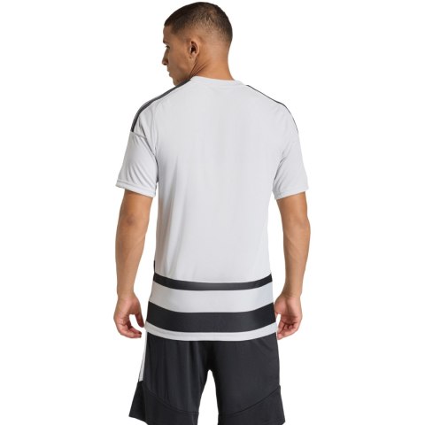 Koszulka męska adidas Hooped 26 Jersey szaro-czarna KF3396