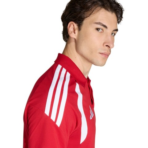 Koszulka męska adidas Tiro 26 League Polo czerwona KF3400