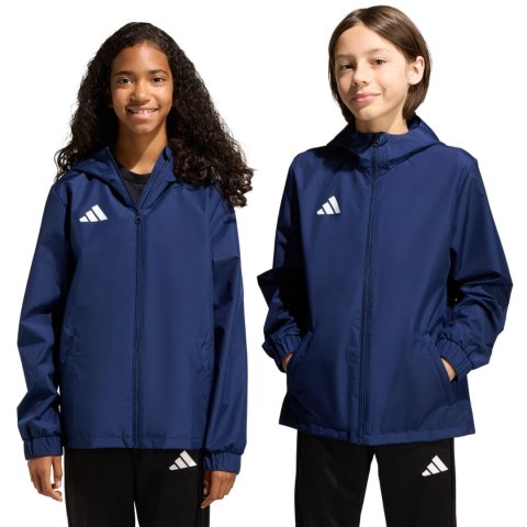 Kurtka dla dzieci adidas Entrada 26 All Weather granatowa JZ9103
