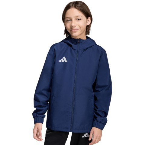 Kurtka dla dzieci adidas Entrada 26 All Weather granatowa JZ9103