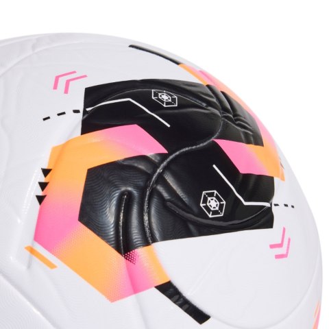 Piłka nożna adidas Conext 26 League biało-czarno-pomarańczowa KE5865