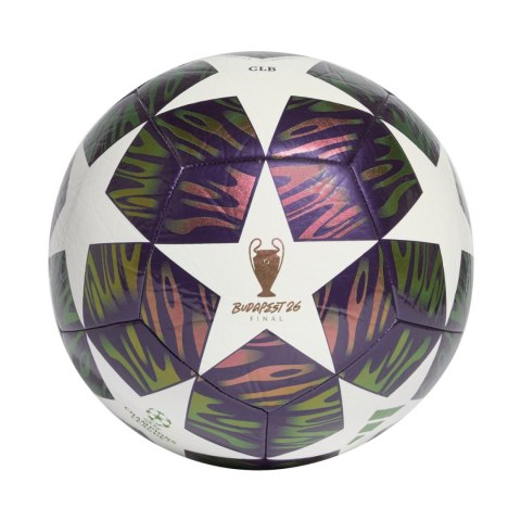 Piłka nożna adidas UCL 25/26 Final Club fioletowo-zielono-biała KT0658