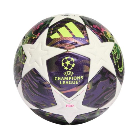 Piłka nożna adidas UCL 25/26 Final Pro fioletowo-biała JX9077
