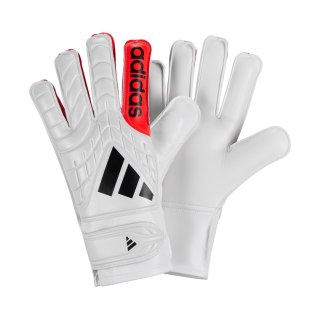 Rękawice bramkarskie dla dzieci adidas Copa Club biało-pomarańczowe KA7808