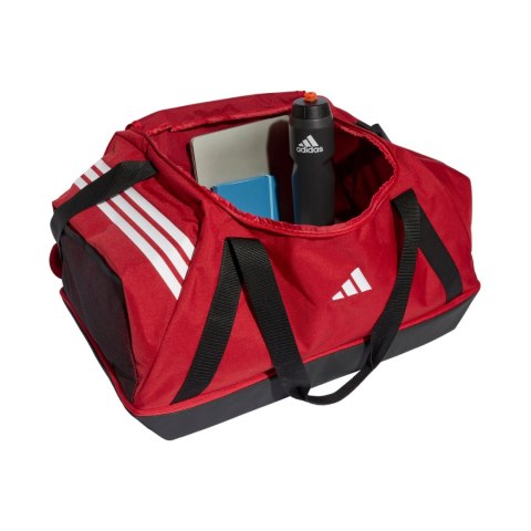 Torba adidas Tiro Duffle Large With Bottom Compartment czerwona JY7950
