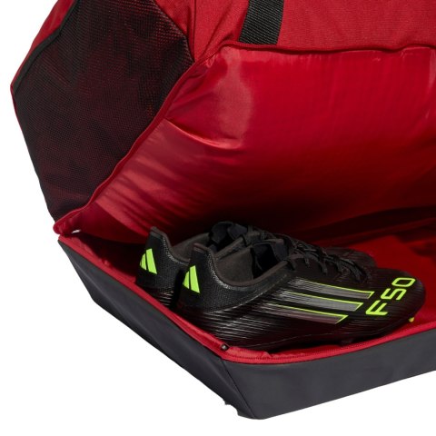 Torba adidas Tiro Duffle Large With Bottom Compartment czerwona JY7950