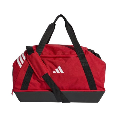 Torba adidas Tiro Duffle Medium With Bottom Compartment czerwona JY7953
