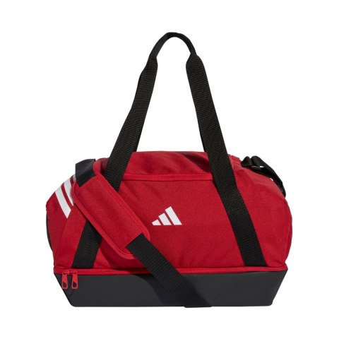 Torba adidas Tiro Duffle Small With Bottom Compartment czerwona JY7964