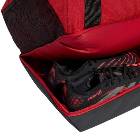 Torba adidas Tiro Duffle Small With Bottom Compartment czerwona JY7964