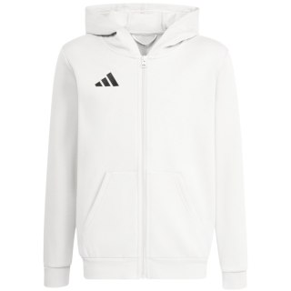 Bluza dla dzieci adidas Entrada 26 Full Zip Hoodie biała KH1783