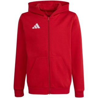 Bluza dla dzieci adidas Entrada 26 Full Zip Hoodie czerwona KH1781