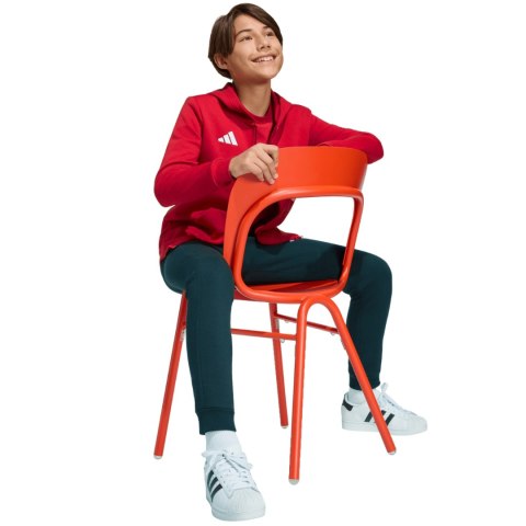 Bluza dla dzieci adidas Entrada 26 Full Zip Hoodie czerwona KH1781