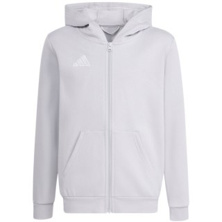 Bluza dla dzieci adidas Entrada 26 Full Zip Hoodie jasnoszara KH1779