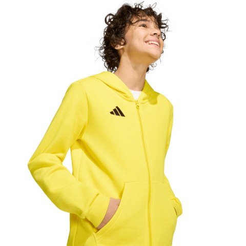 Bluza dla dzieci adidas Entrada 26 Full Zip Hoodie żółta KH1777