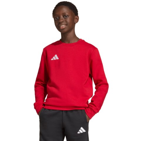 Bluza dla dzieci adidas Entrada 26 Sweat Top czerwona JZ6556