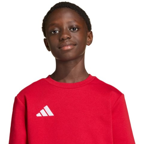 Bluza dla dzieci adidas Entrada 26 Sweat Top czerwona JZ6556