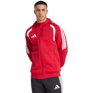 Bluza męska adidas Tiro 26 League Sweat Full Zip Hoodie czerwona KF9106