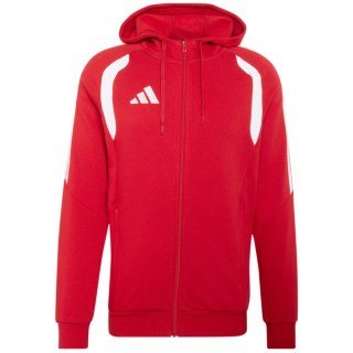 Bluza męska adidas Tiro 26 League Sweat Full Zip Hoodie czerwona KF9106