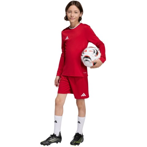 Koszulka dla dzieci adidas Entrada 26 Long Sleeve Jersey czerwona KF5878