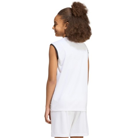 Koszulka dla dzieci adidas Entrada 26 Sleeveless Jersey biała KB3935