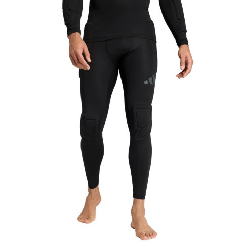 Legginsy bramkarskie męskie adidas Padded Goalkeeper Baselayer Long czarne JZ9224