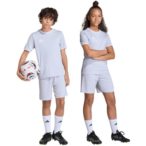 Spodenki dla dzieci adidas Entrada 26 jasnoszare JZ6533