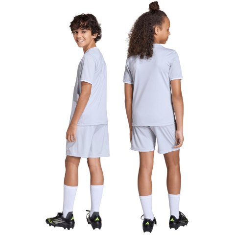 Spodenki dla dzieci adidas Entrada 26 jasnoszare JZ6533