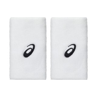Frotka na rękę Asics Wrist Band Long 2 szt. biała 3043A142 100