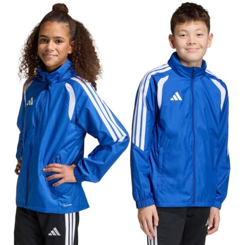 Kurtka dla dzieci adidas Tiro 26 League Windbreaker niebieska JY9723
