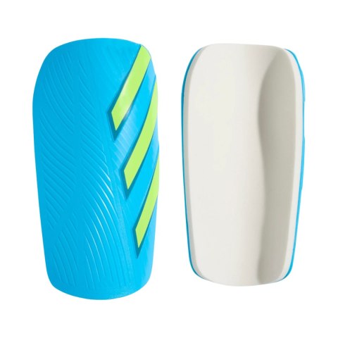 Ochraniacze piłkarskie adidas Tiro EU Club błękitno-limonkowe KA7842