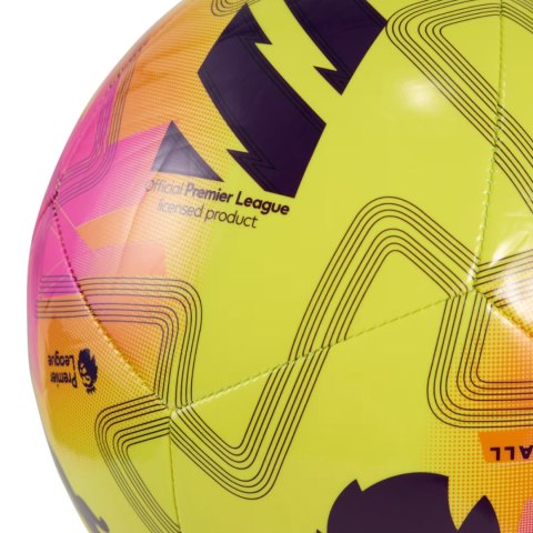 Piłka nożna Puma Orbita Play Premier League Lights żółto-różowa 84718 01