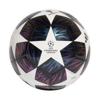 Piłka nożna adidas UCL 25/26 Final Club czarno-fioletowo-biała JX9091