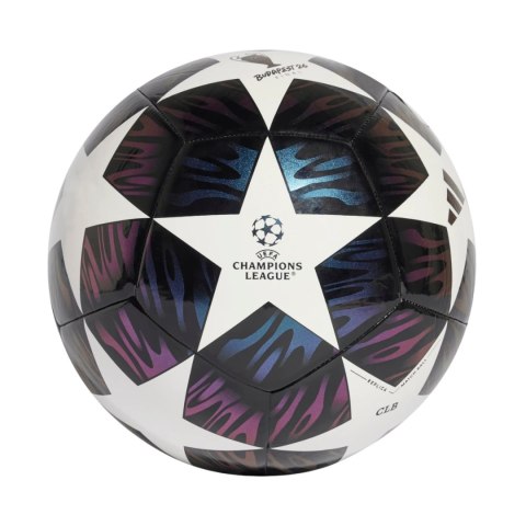 Piłka nożna adidas UCL 25/26 Final Club czarno-fioletowo-biała JX9091