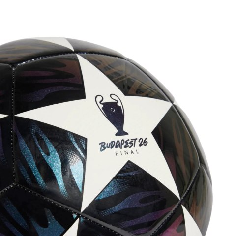 Piłka nożna adidas UCL 25/26 Final Club czarno-fioletowo-biała JX9091