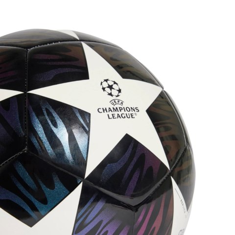 Piłka nożna adidas UCL 25/26 Final Club czarno-fioletowo-biała JX9091