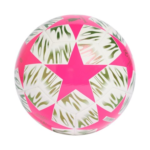 Piłka nożna adidas UCL 25/26 Final Club różowo-biało-zielona JX9094