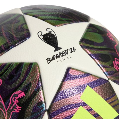 Piłka nożna adidas UCL 25/26 Final Competition biało-fioletowa JX9096