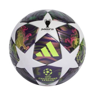 Piłka nożna adidas UCL 25/26 Final League fioletowo-biała JX9095