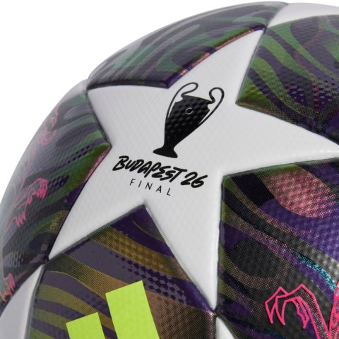 Piłka nożna adidas UCL 25/26 Final League fioletowo-biała JX9095