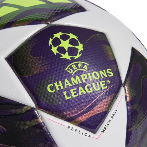 Piłka nożna adidas UCL 25/26 Final League fioletowo-biała JX9095