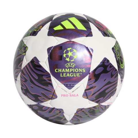 Piłka nożna adidas UCL 25/26 Final Pro Sala fioletowo-biała JX9102